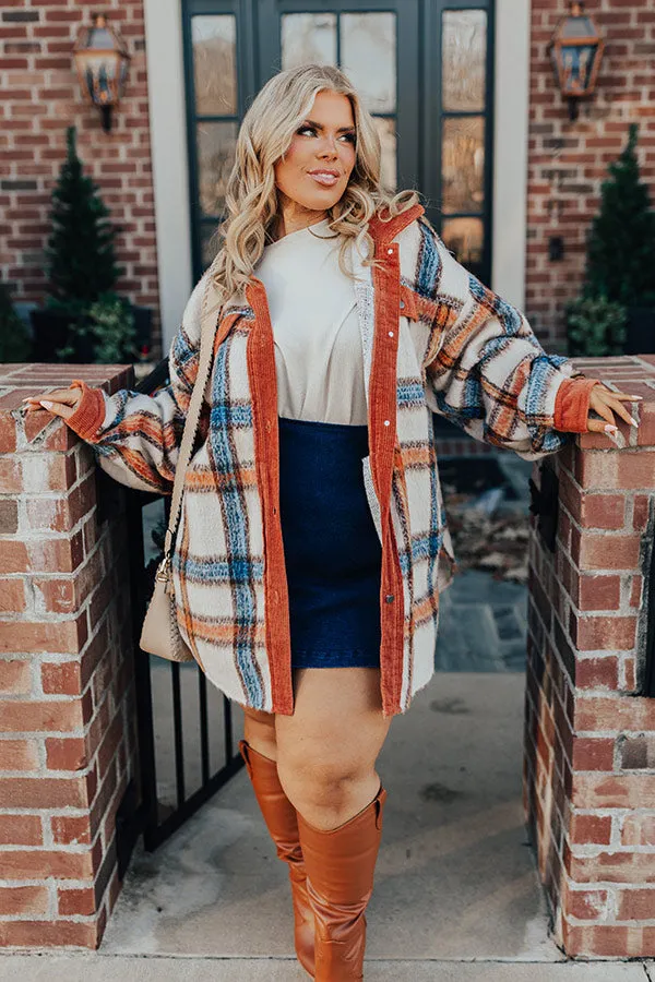 Brown Sugar Smiles Plaid Jacket Curves sold by Impressions product image thumbnail 4