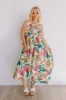 Tranquil Time Floral Midi in Cream Curves sold by Impressions