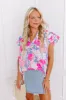 Call It Bliss Floral Shift Top sold by Impressions