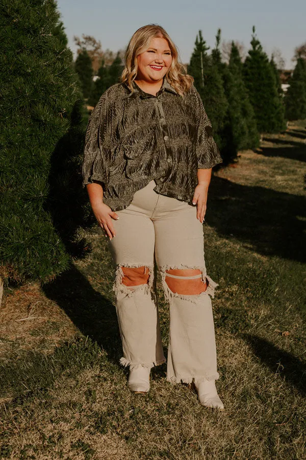 Roman Holiday Velvet Top In Martini Olive Curves sold by Impressions product image thumbnail 4