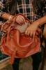 Simply Grand Faux Leather Tote In Maple sold by Impressions