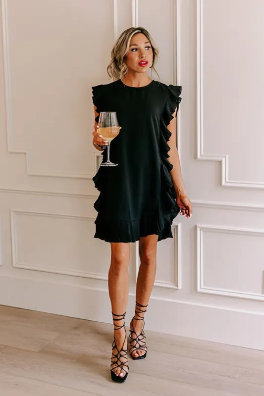 Walking The Runway Shift Dress in Black sold by Impressions
