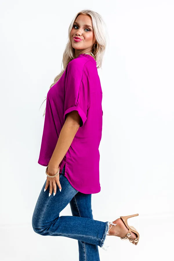 Stylish Setting Shift Top in Berry sold by Impressions product image thumbnail 3