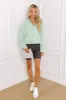 Coffee Run Cutie Pullover in Mint sold by Impressions