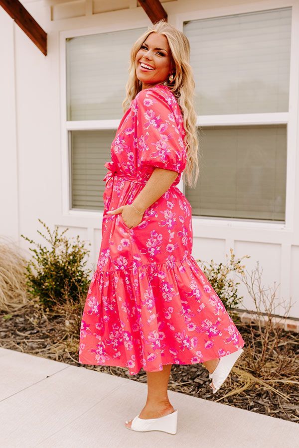 Coastal Charisma Midi in Hot Pink Curves sold by Impressions product image thumbnail 3