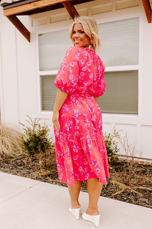 Coastal Charisma Midi in Hot Pink Curves sold by Impressions product image thumbnail 4