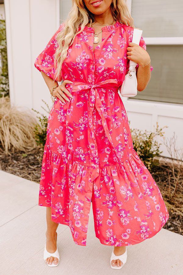 Coastal Charisma Midi in Hot Pink Curves sold by Impressions product image thumbnail 2