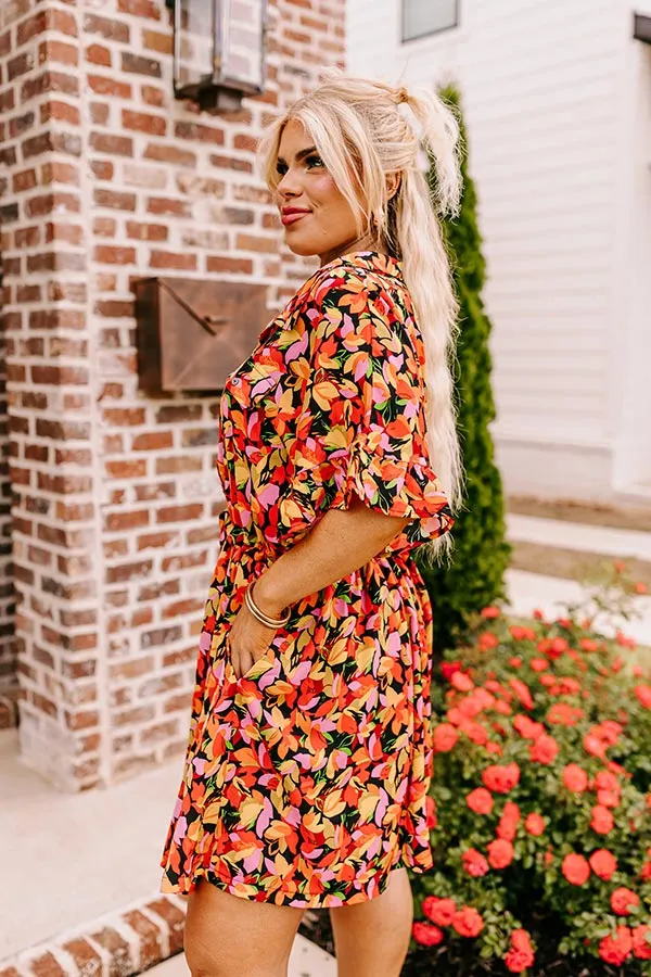 Statement Maker Floral Romper in Black Curves sold by Impressions product image thumbnail 3