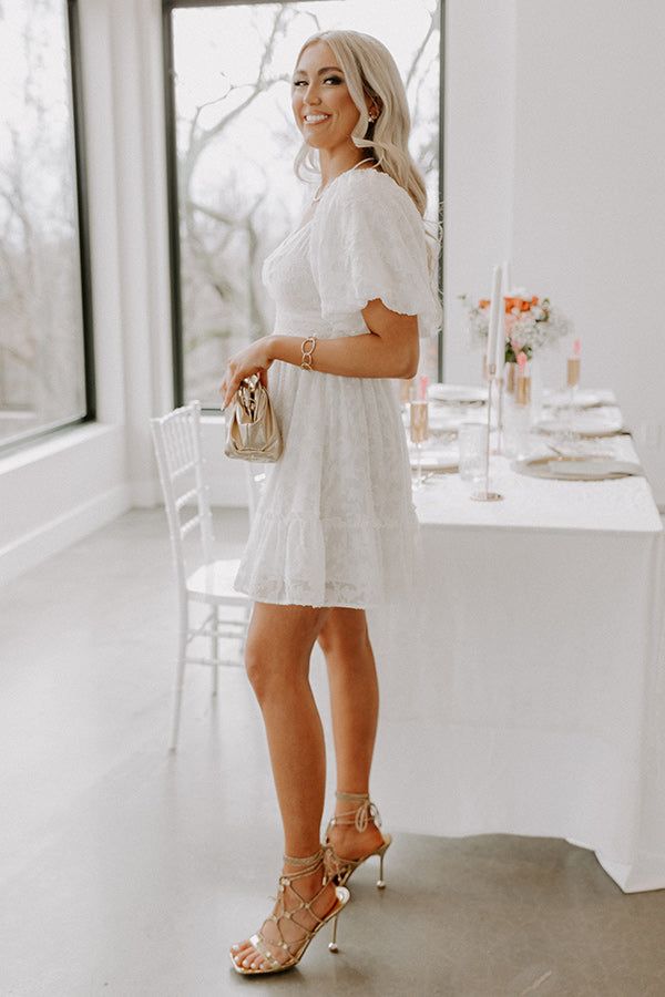 Creating Memories Mini Dress in White sold by Impressions product image thumbnail 4