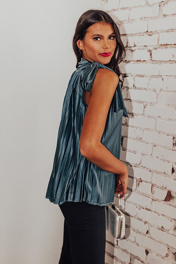 Friends To Lovers Shift Top In Teal sold by Impressions product image thumbnail 3