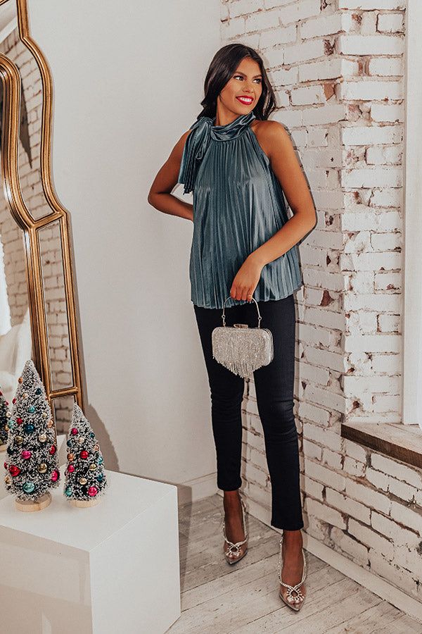 Friends To Lovers Shift Top In Teal sold by Impressions