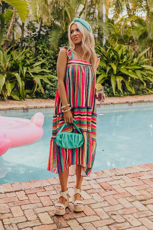 Hit Remix Stripe Midi In Pink sold by Impressions product image thumbnail 5