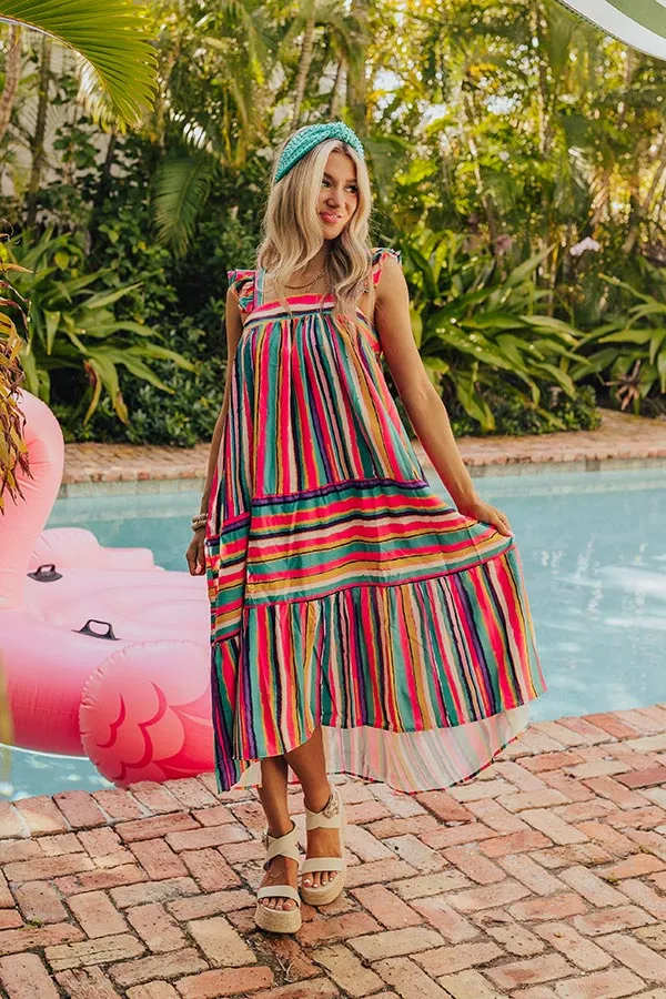 Hit Remix Stripe Midi In Pink sold by Impressions product image thumbnail 4