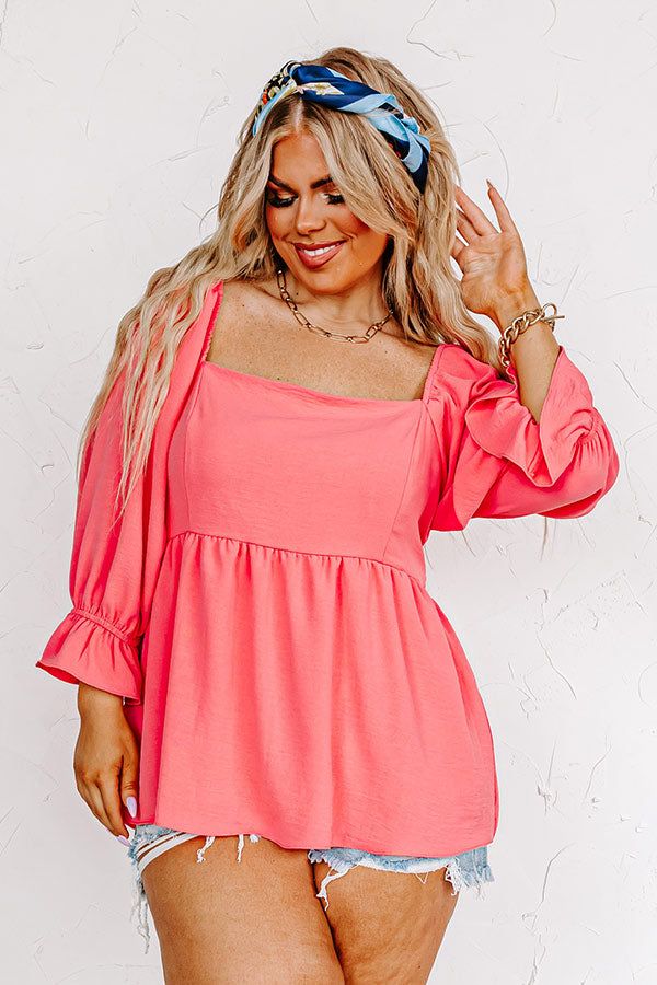 Moving To The Keys Top In Coral Curves sold by Impressions product image thumbnail 2