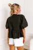 A Little Bit Flirty Front Tie Top in Black sold by Impressions