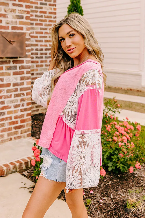 Tucson Market Knit Top in Bubblegum Pink sold by Impressions product image thumbnail 4