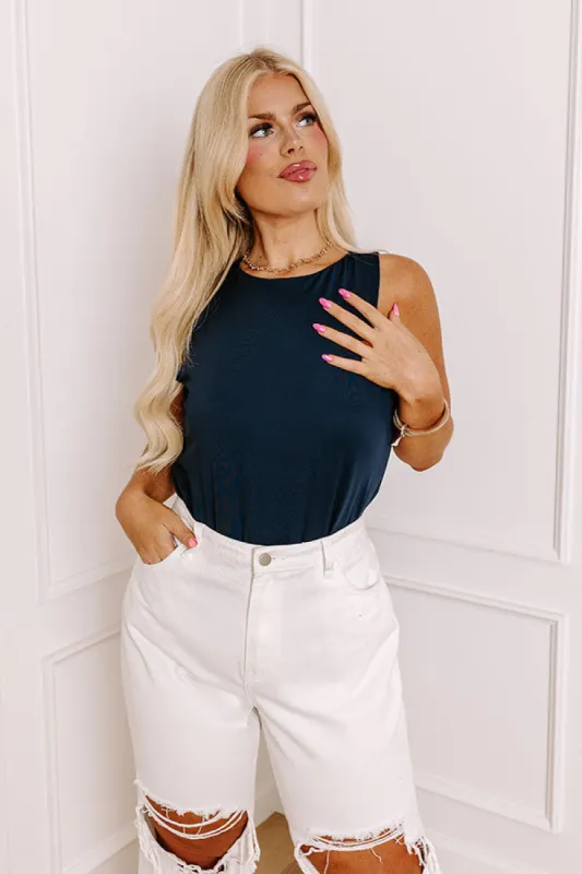 Big Goals Bodysuit In Navy Curves sold by Impressions