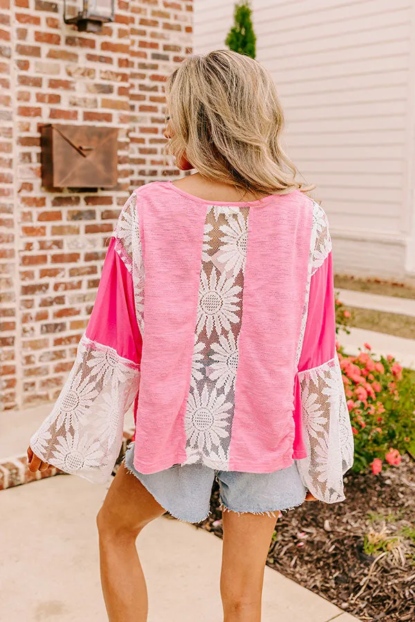 Tucson Market Knit Top in Bubblegum Pink sold by Impressions product image thumbnail 5