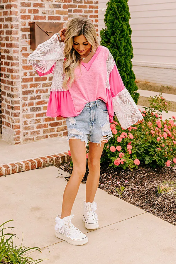 Tucson Market Knit Top in Bubblegum Pink sold by Impressions product image thumbnail 2