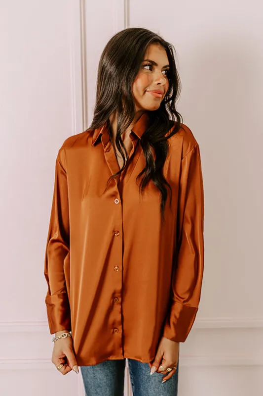 Playlist On Repeat Button Up In Rust sold by Impressions