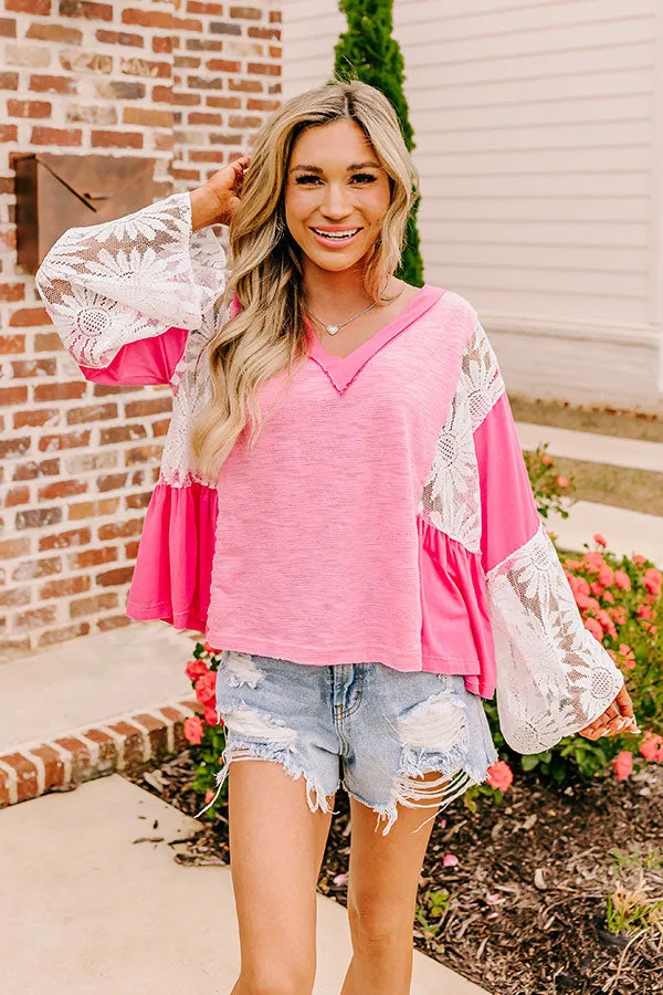 Tucson Market Knit Top in Bubblegum Pink sold by Impressions product image thumbnail 3