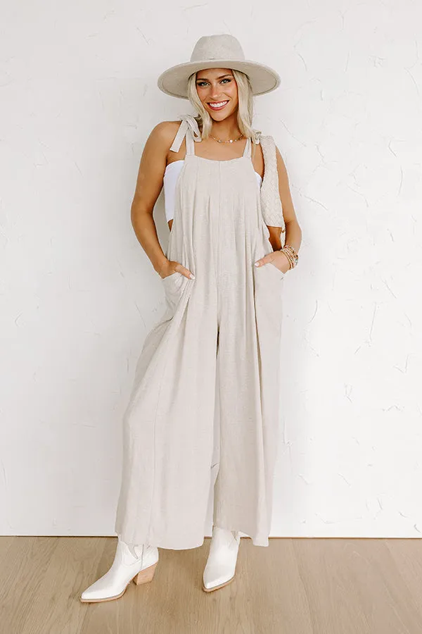 Sunny Days Ahead Jumpsuit in Oatmeal sold by Impressions product image thumbnail 3