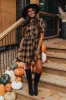Never Pretend Plaid Dress In Camel sold by Impressions