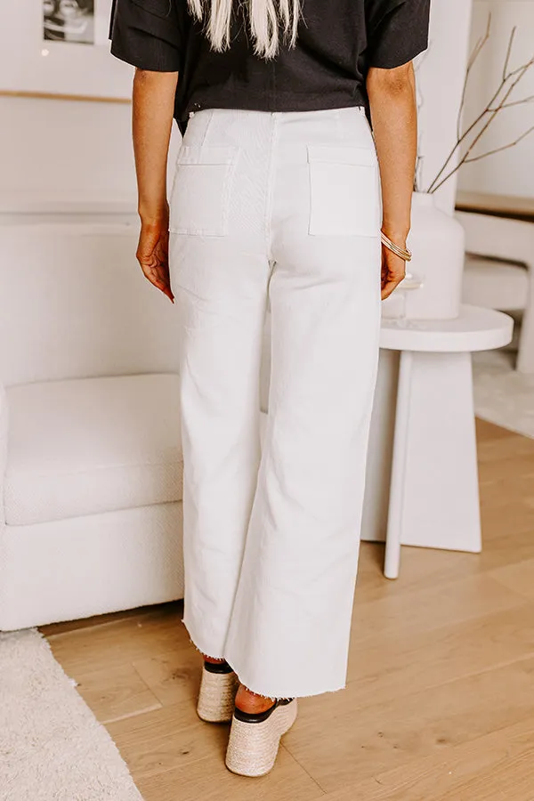 The Adriana High Waist Wide Leg Jean in Ivory sold by Impressions product image thumbnail 3