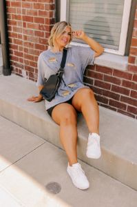 Easy Tiger Mineral Wash Graphic Tee in Slate Curves sold by Impressions