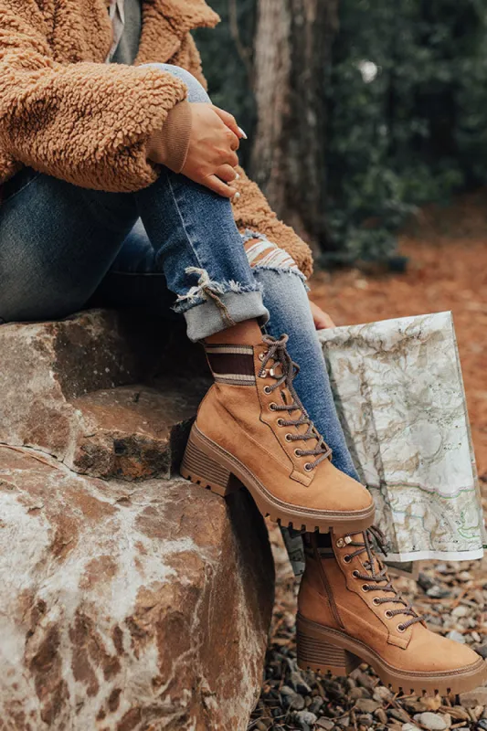 The Athena Faux Suede Combat Boot sold by Impressions