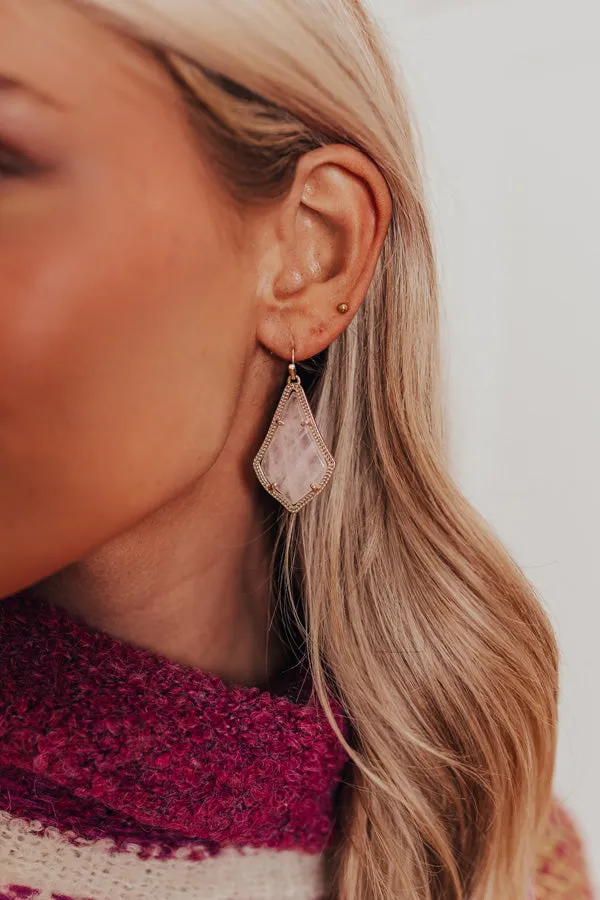 Kendra Scott Alex Gold Drop Earrings in Rose Quartz sold by Impressions product image thumbnail 2