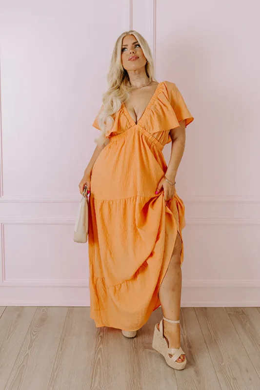 On The PR List Maxi in Orange Curves sold by Impressions