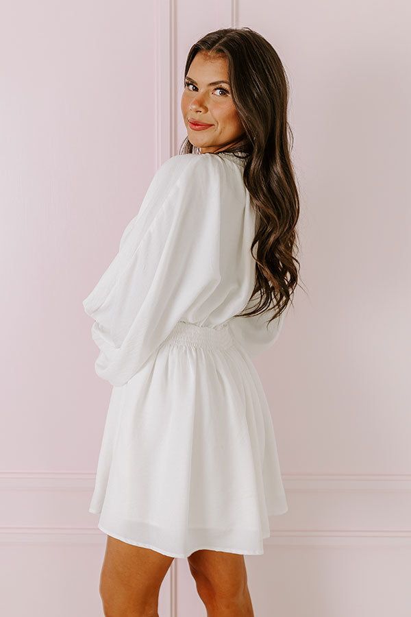 Around The Block Babydoll Dress In White sold by Impressions product image thumbnail 4