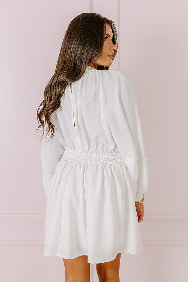 Around The Block Babydoll Dress In White sold by Impressions product image thumbnail 5