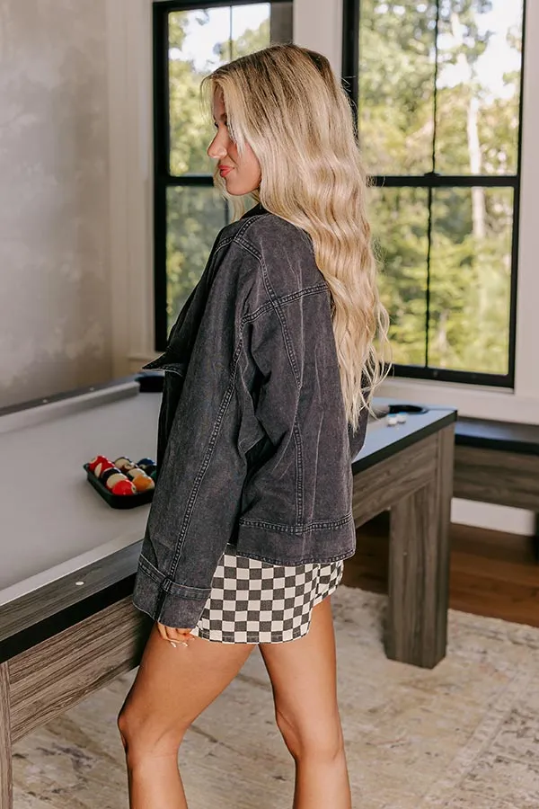 Street Style Denim Jacket in Black sold by Impressions product image thumbnail 5