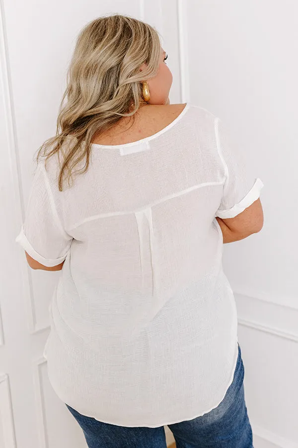 Coastal Breeze Shift Top in White Curves sold by Impressions product image thumbnail 5