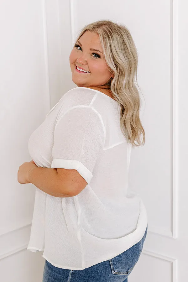 Coastal Breeze Shift Top in White Curves sold by Impressions product image thumbnail 4