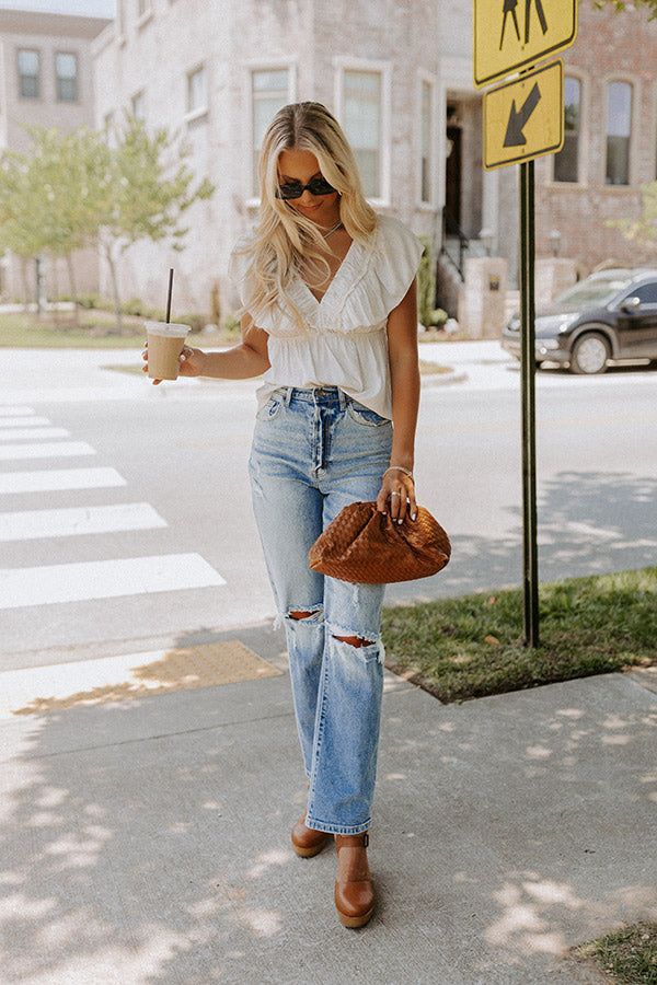 Share The Love Babydoll Top In Cream sold by Impressions product image thumbnail 5