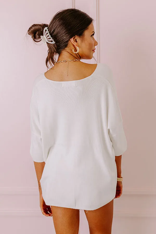 Casual Chic Shift Top in White sold by Impressions product image thumbnail 4
