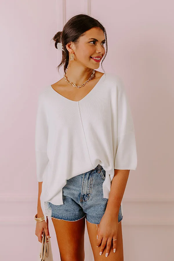 Casual Chic Shift Top in White sold by Impressions product image thumbnail 3