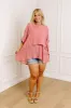 Tranquil Time Shift Top In Blush Curves sold by Impressions
