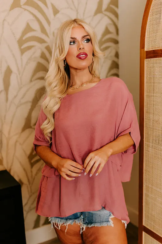 Tranquil Time Shift Top In Blush Curves sold by Impressions