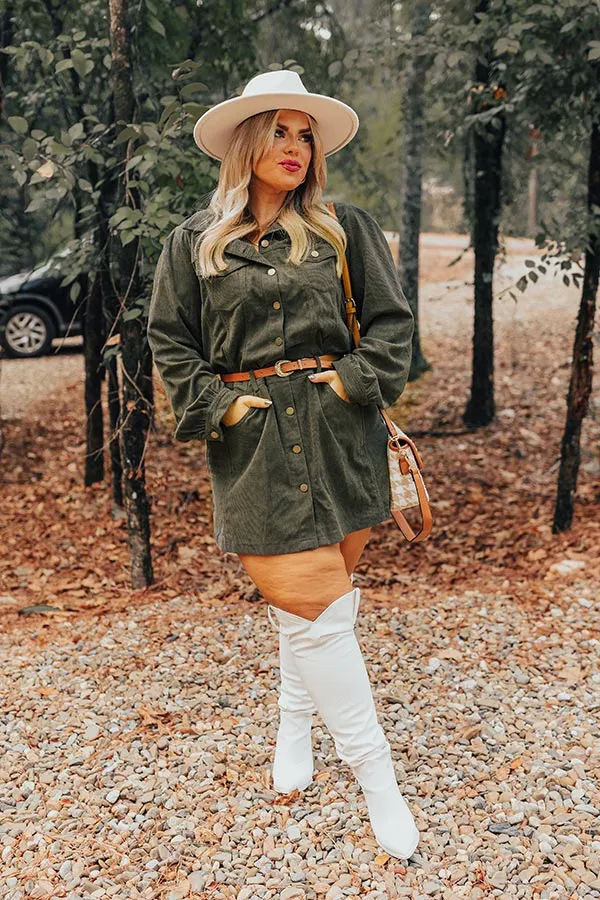 Cinnamon Lane Corduroy Mini Dress Curves sold by Impressions