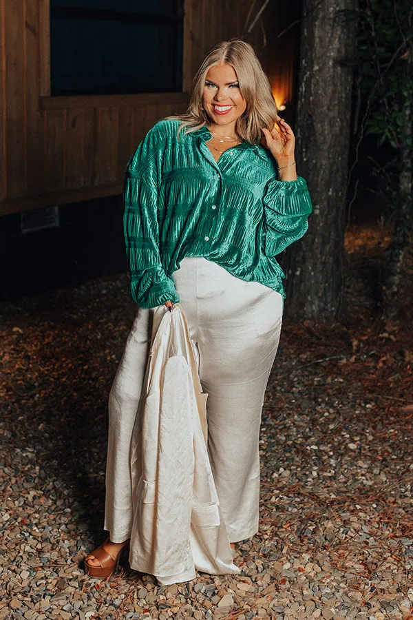 Amazing Views Velvet Top in Jade Curves sold by Impressions product image thumbnail 5