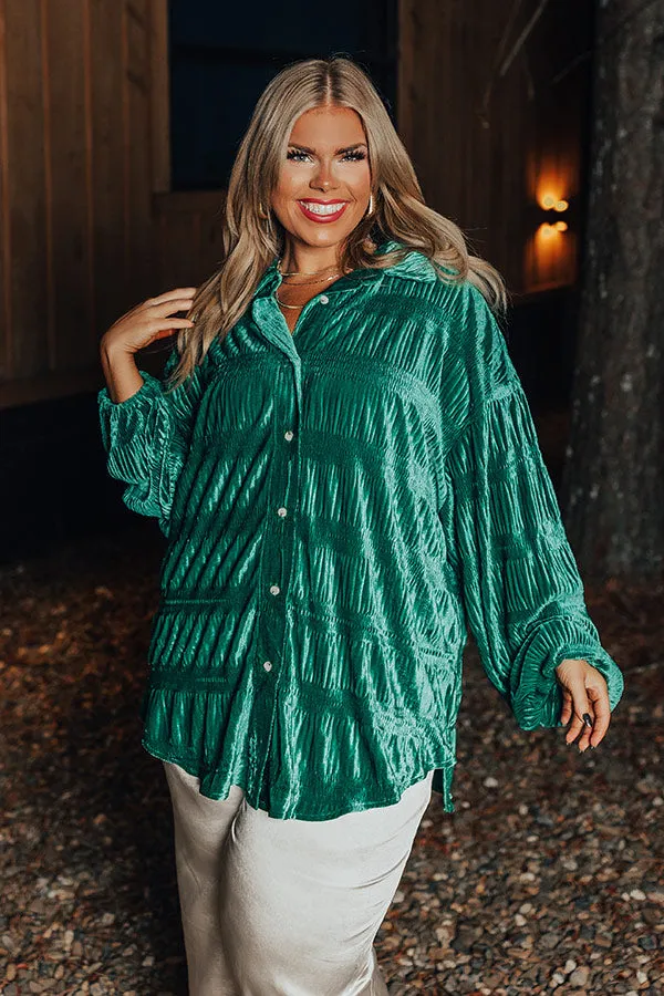 Amazing Views Velvet Top in Jade Curves sold by Impressions product image thumbnail 2