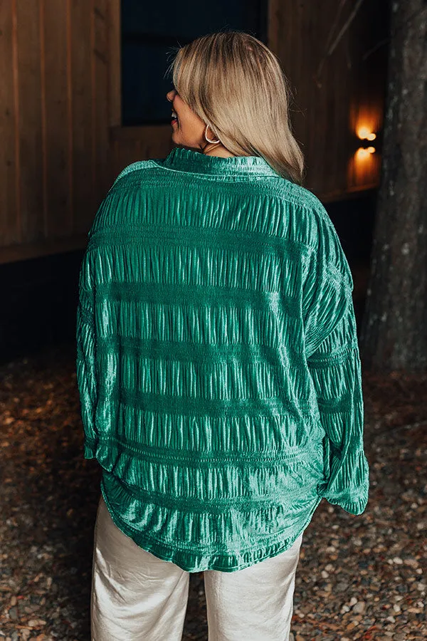 Amazing Views Velvet Top in Jade Curves sold by Impressions product image thumbnail 4