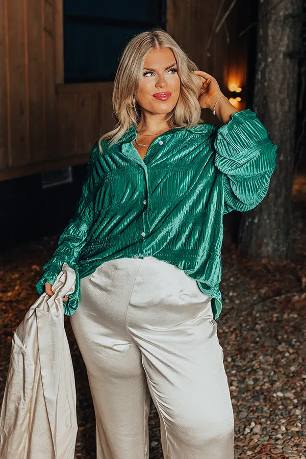 Amazing Views Velvet Top in Jade Curves sold by Impressions product image thumbnail 3