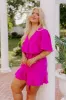 Flirty And Sweet Romper in Orchid Curves sold by Impressions