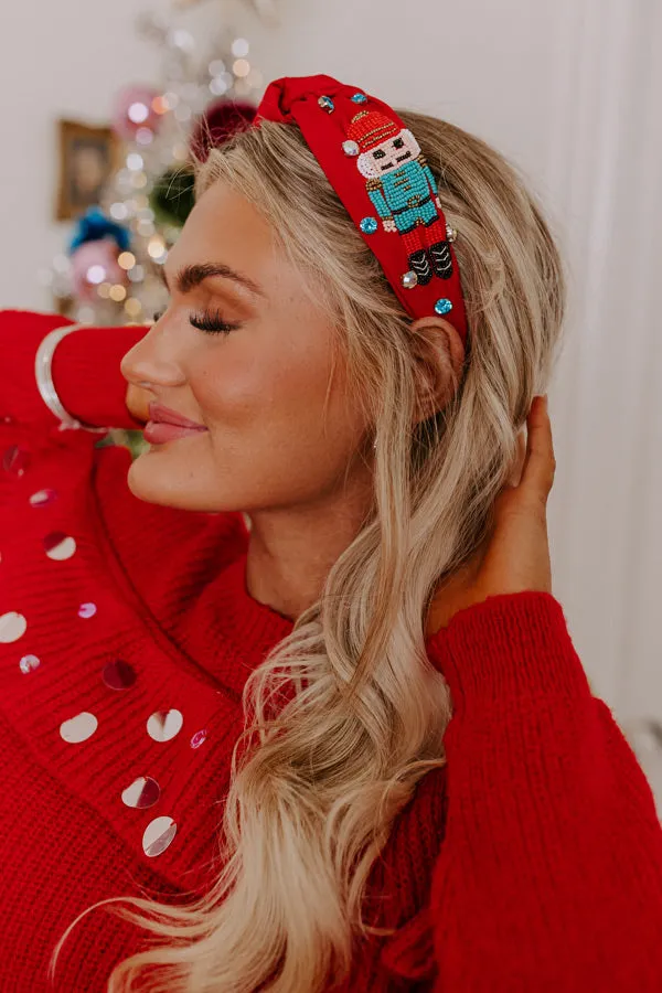 The Nutcracker Beaded Headband in Red sold by Impressions