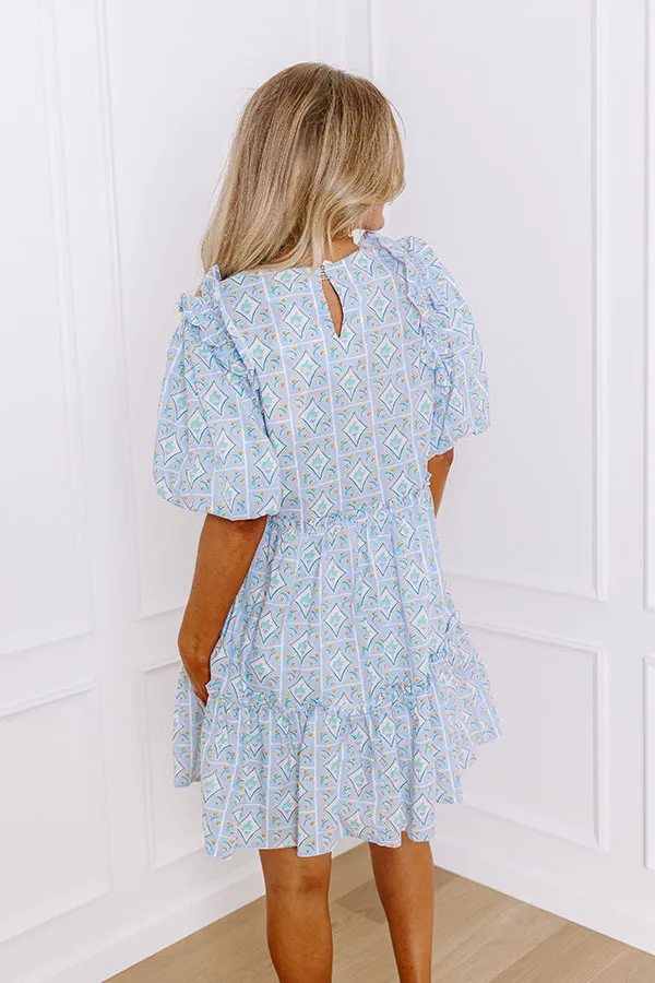 Forever Sweethearts Ruffle Mini Dress in Light Blue sold by Impressions product image thumbnail 5